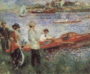 Pierre-Auguste Renoir Oarsmen at Charou Sweden oil painting artist